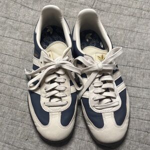 Navy and Cream adidas Samba